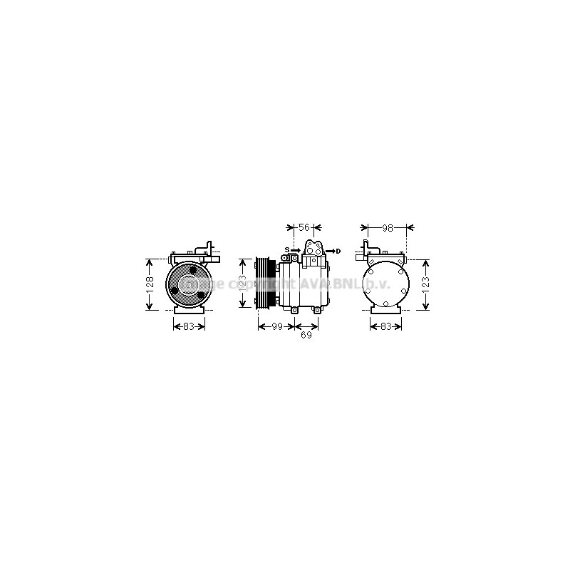 Compresseur de climatisation AVA QUALITY COOLING