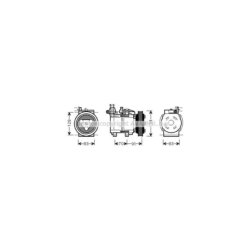 Compresseur de climatisation AVA QUALITY COOLING