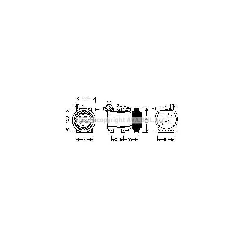 Compresseur de climatisation AVA QUALITY COOLING