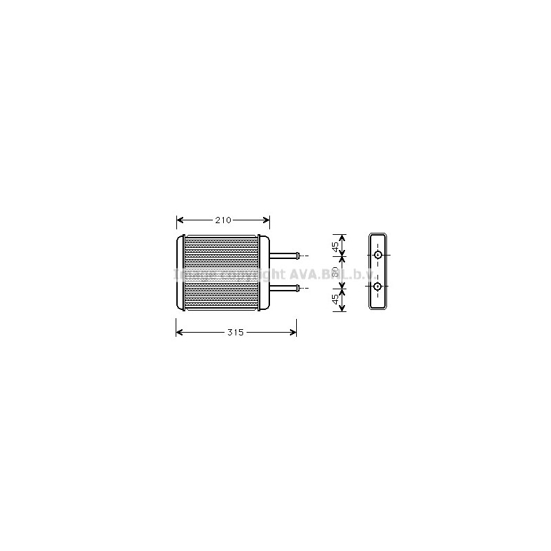 Radiateur de chauffage AVA QUALITY COOLING