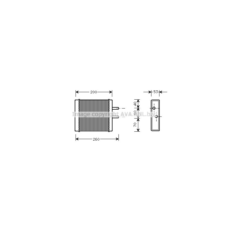 Radiateur de chauffage AVA QUALITY COOLING