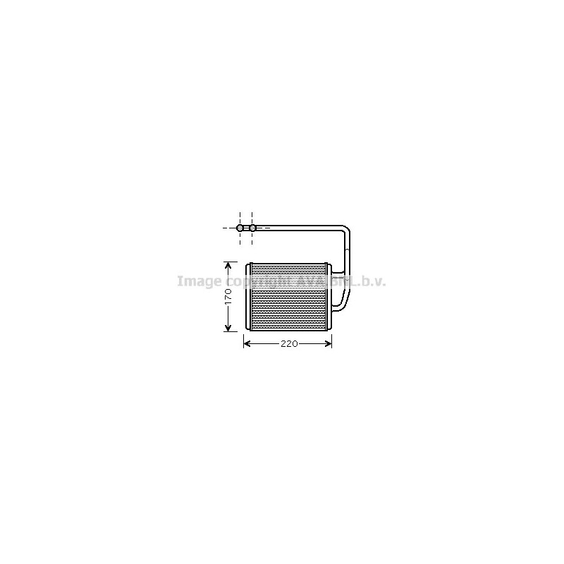 Radiateur de chauffage AVA QUALITY COOLING