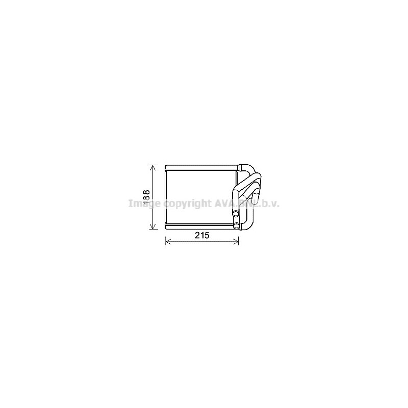 Radiateur de chauffage AVA QUALITY COOLING