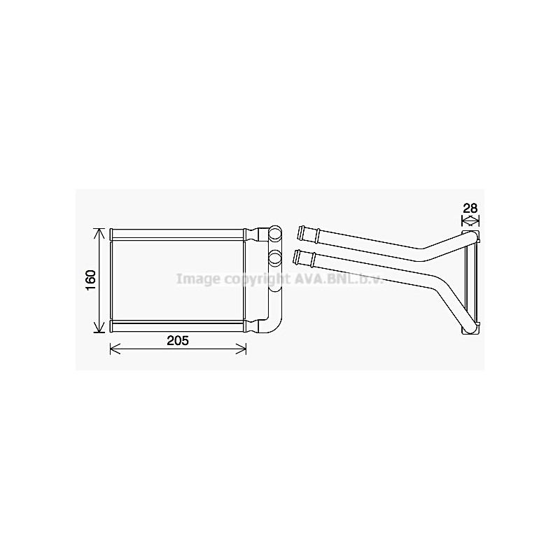 Radiateur de chauffage AVA QUALITY COOLING