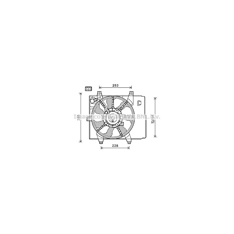 Ventilateur (refroidissement moteur) AVA QUALITY COOLING