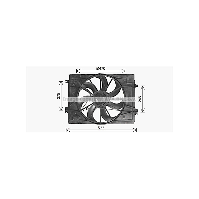 Ventilateur (refroidissement moteur) AVA QUALITY COOLING