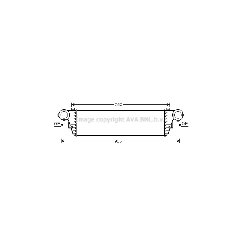 Intercooler (échangeur d'air) AVA QUALITY COOLING