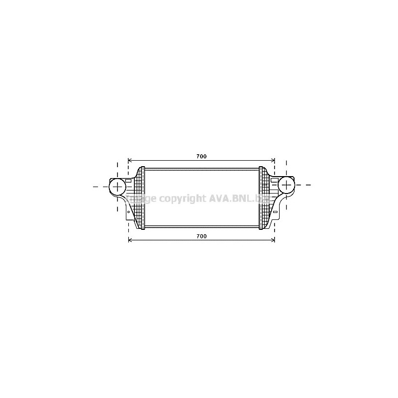 Intercooler (échangeur d'air) AVA QUALITY COOLING