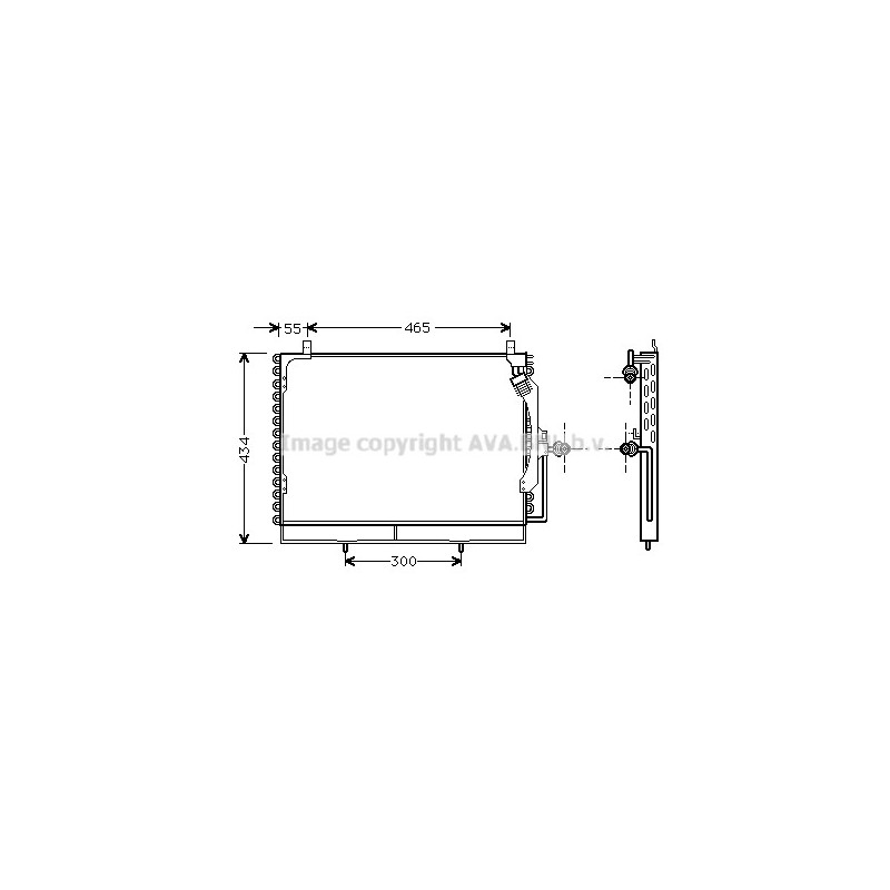 Condenseur de climatisation AVA QUALITY COOLING