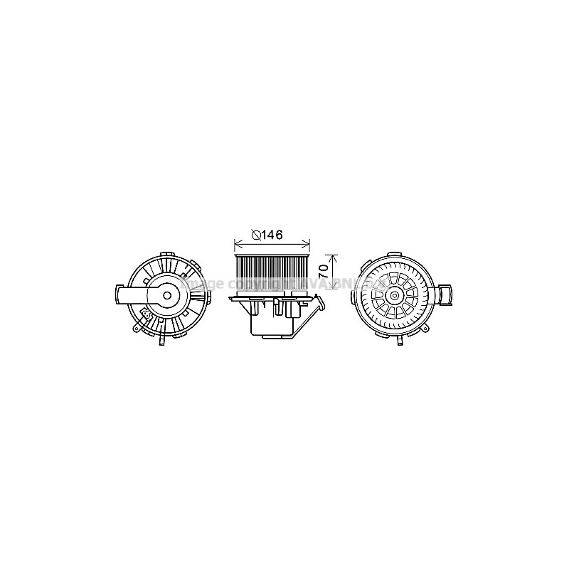 Moteur électrique (pulseur d'air habitacle) AVA QUALITY COOLING