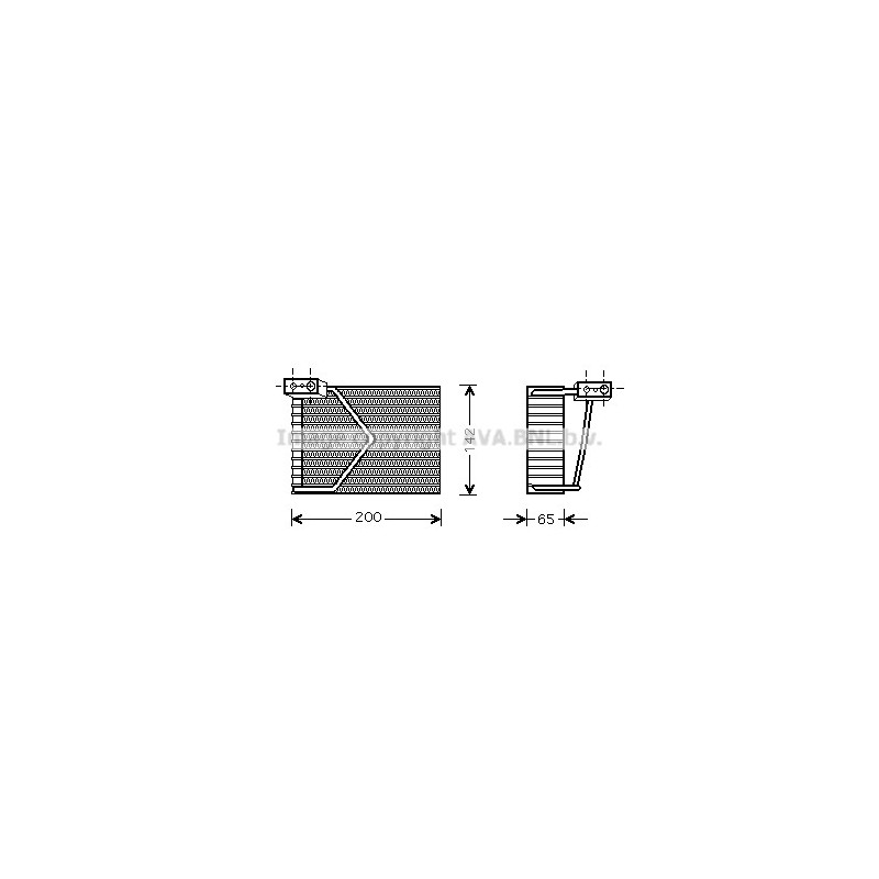 Evaporateur de climatisation AVA QUALITY COOLING