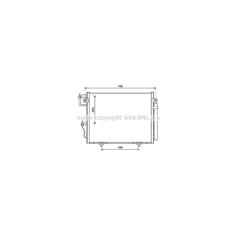 Condenseur de climatisation AVA QUALITY COOLING
