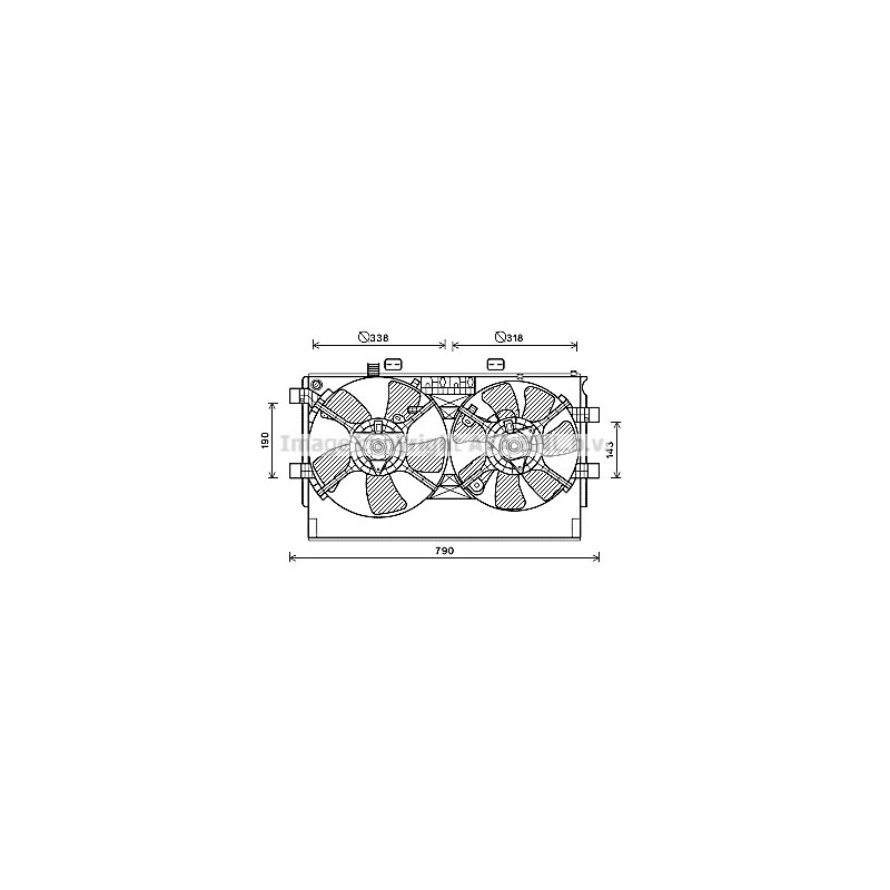 Ventilateur (refroidissement moteur) AVA QUALITY COOLING