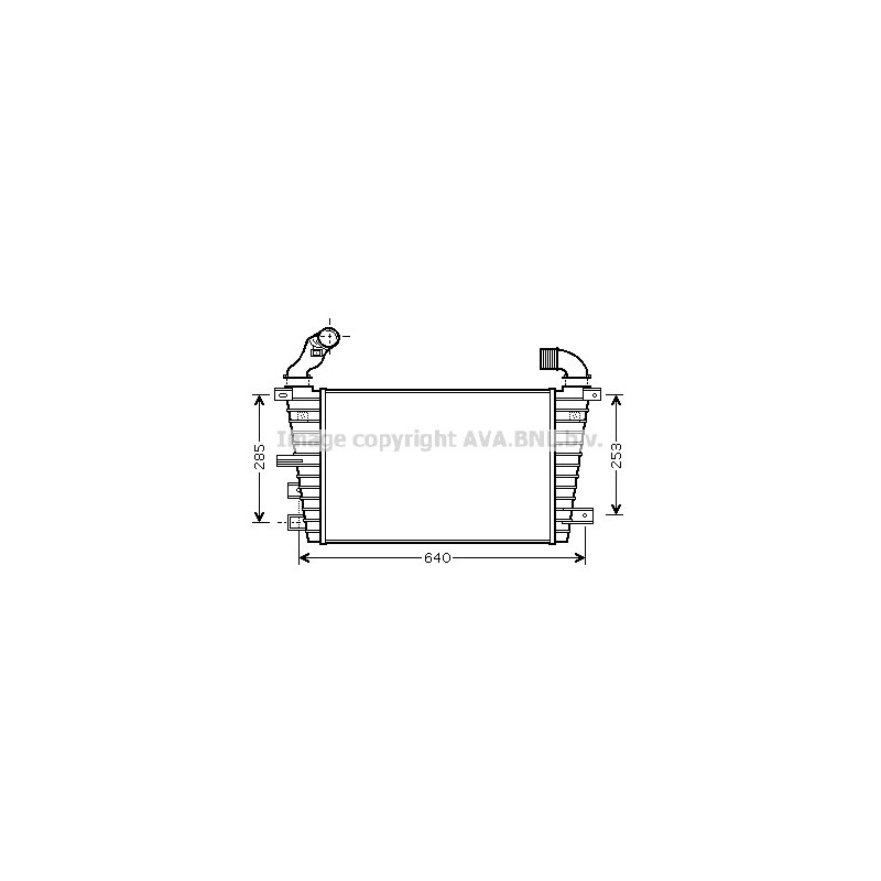 Intercooler (échangeur d'air) AVA QUALITY COOLING