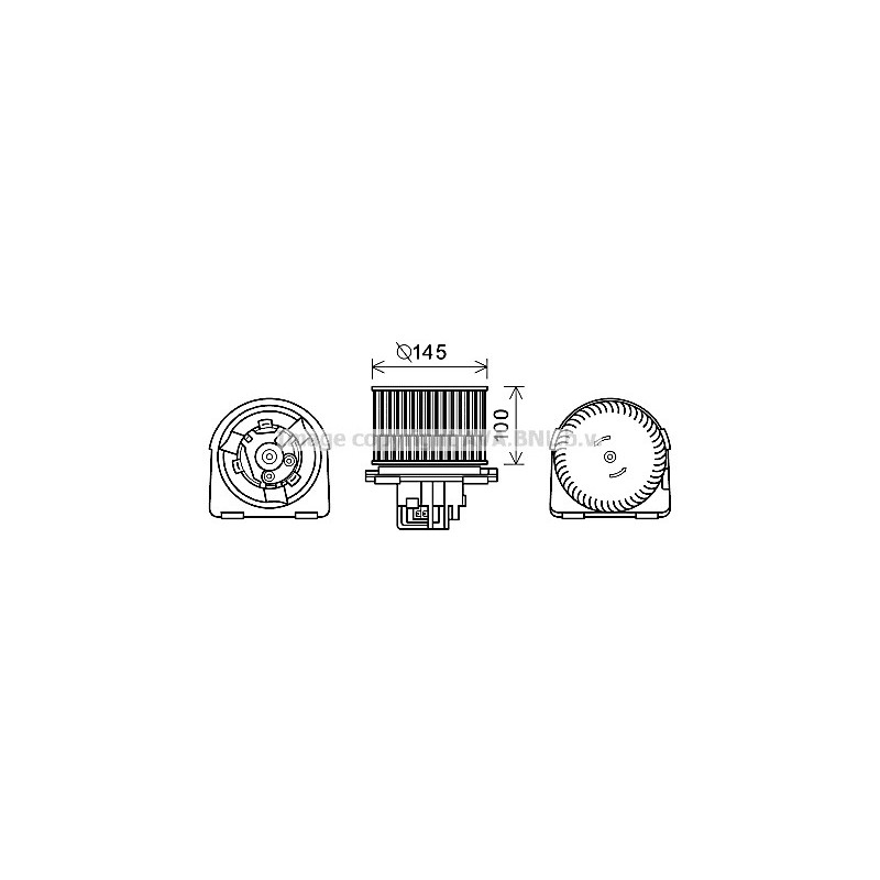 Moteur électrique (pulseur d'air habitacle) AVA QUALITY COOLING