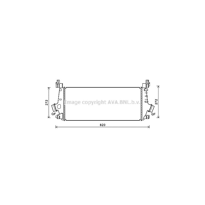 Intercooler (échangeur d'air) AVA QUALITY COOLING