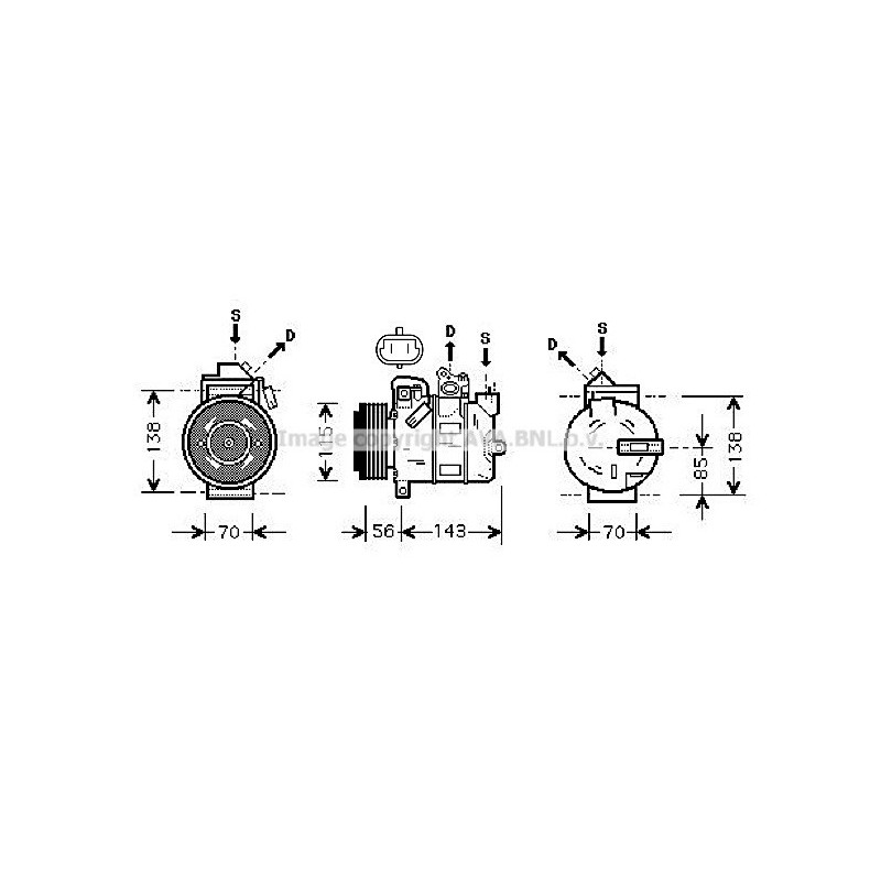 Compresseur de climatisation AVA QUALITY COOLING