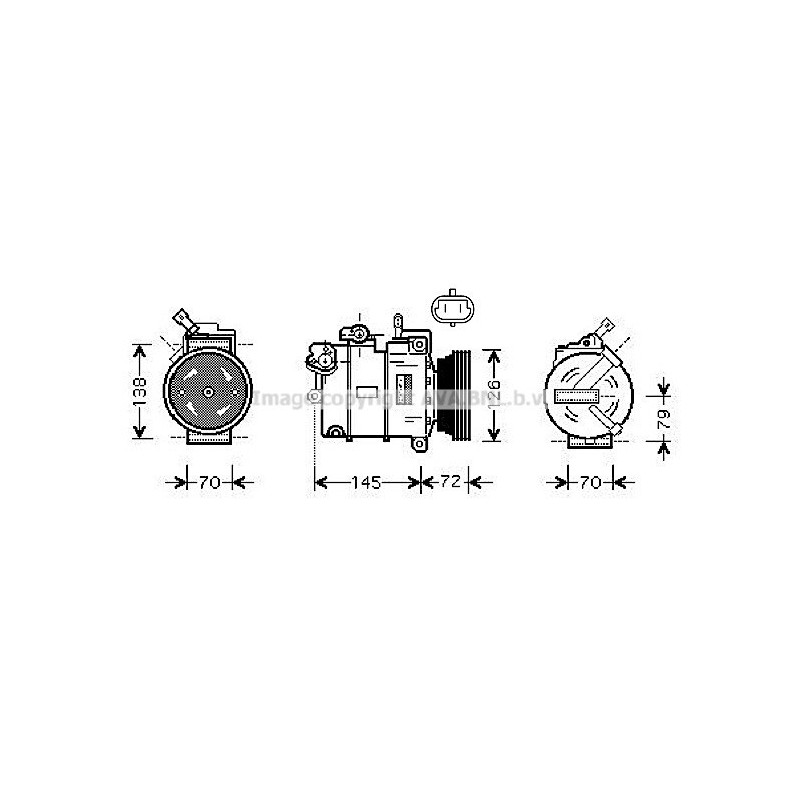 Compresseur de climatisation AVA QUALITY COOLING