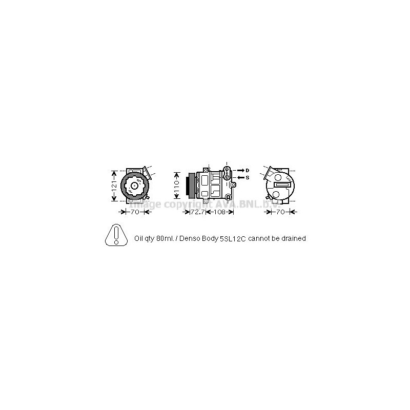 Compresseur de climatisation AVA QUALITY COOLING