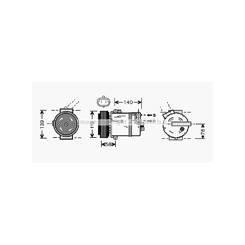 Compresseur de climatisation AVA QUALITY COOLING