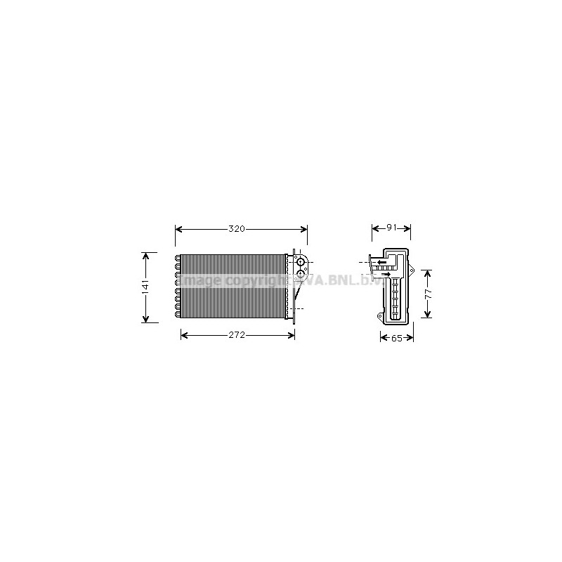 Radiateur de chauffage AVA QUALITY COOLING