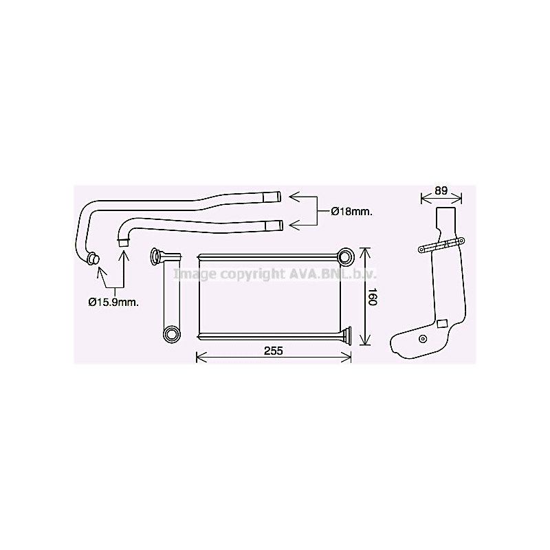 Radiateur de chauffage AVA QUALITY COOLING