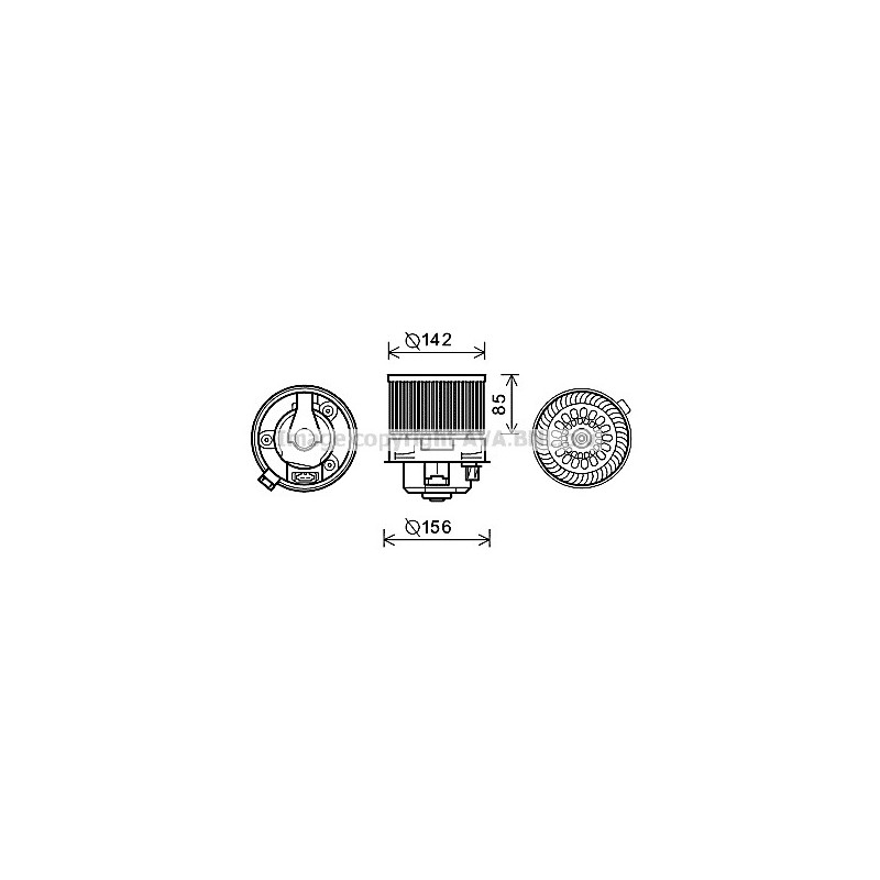 Moteur électrique (pulseur d'air habitacle) AVA QUALITY COOLING