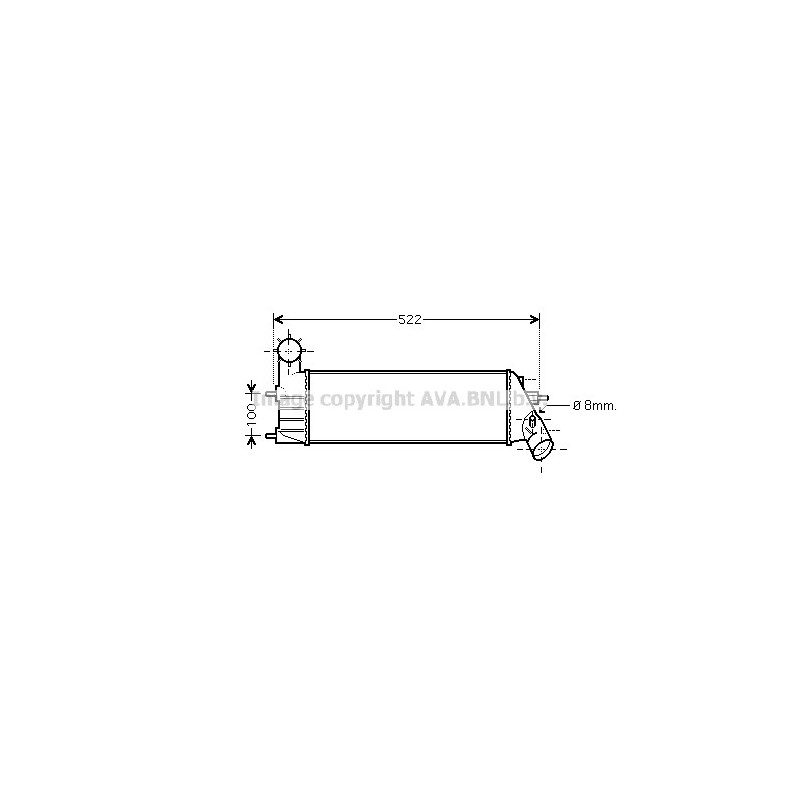 Intercooler (échangeur d'air) AVA QUALITY COOLING