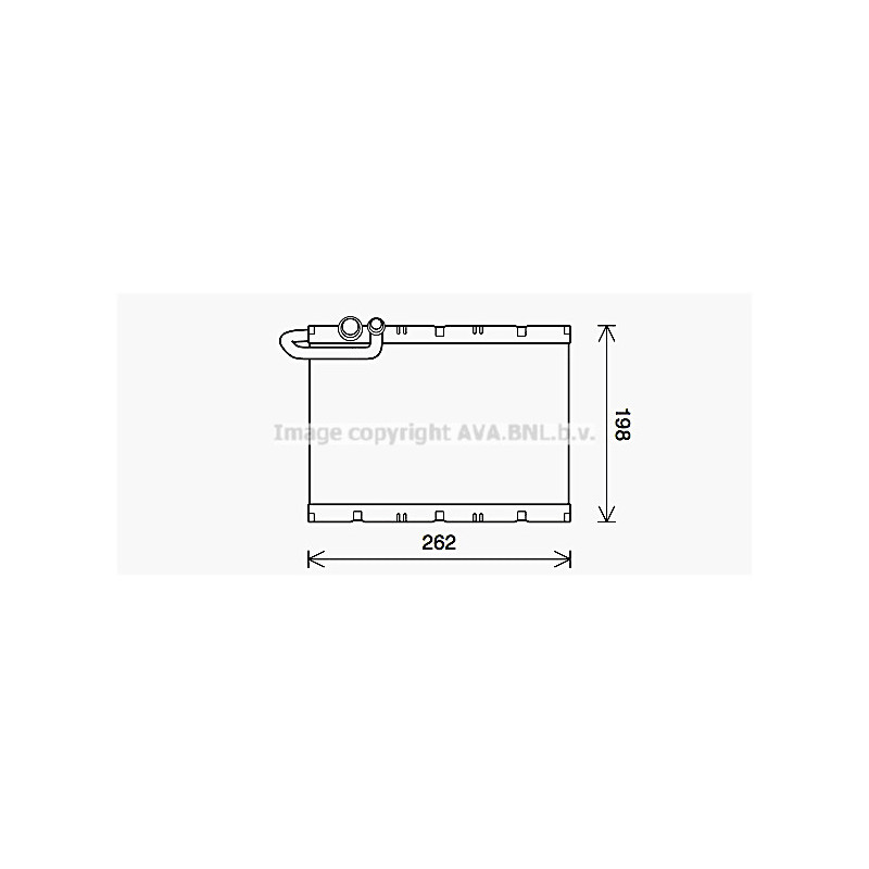 Evaporateur de climatisation AVA QUALITY COOLING