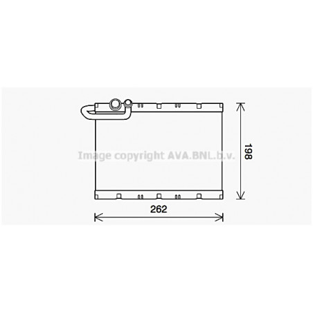 Evaporateur de climatisation AVA QUALITY COOLING