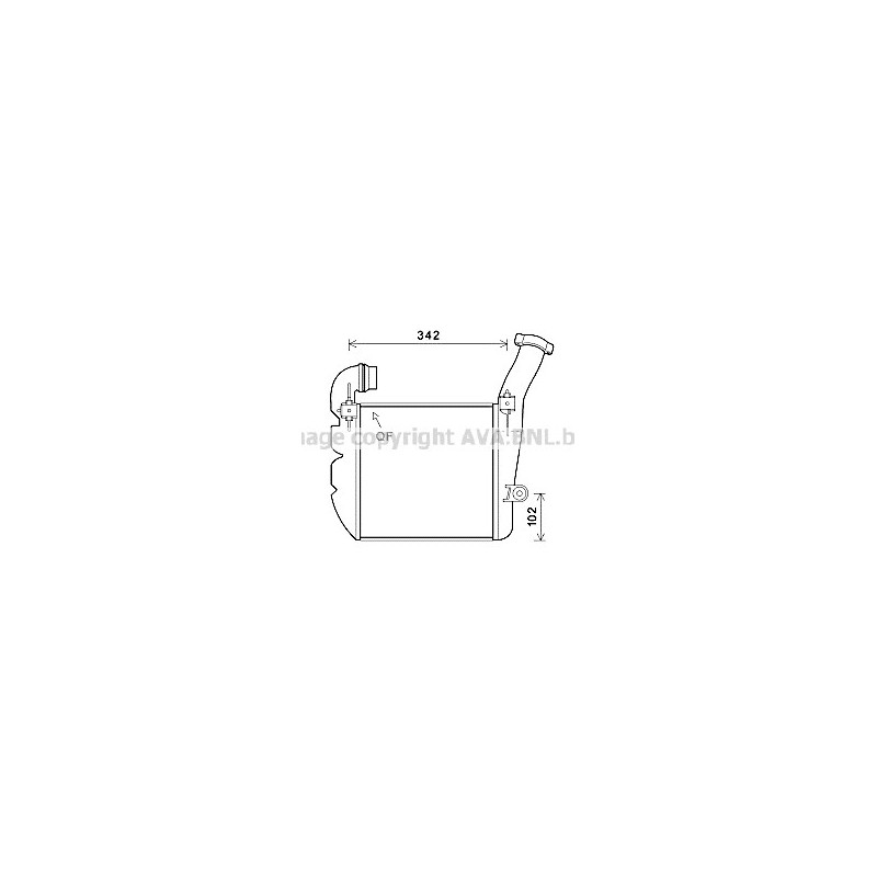 Intercooler (échangeur d'air) AVA QUALITY COOLING