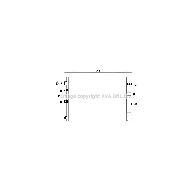 Condenseur de climatisation AVA QUALITY COOLING
