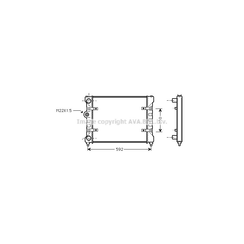 Radiateur AVA QUALITY COOLING