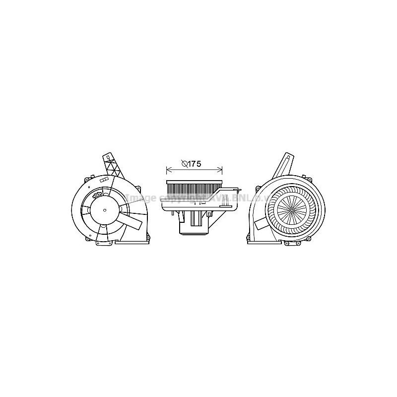 Moteur électrique (pulseur d'air habitacle) AVA QUALITY COOLING