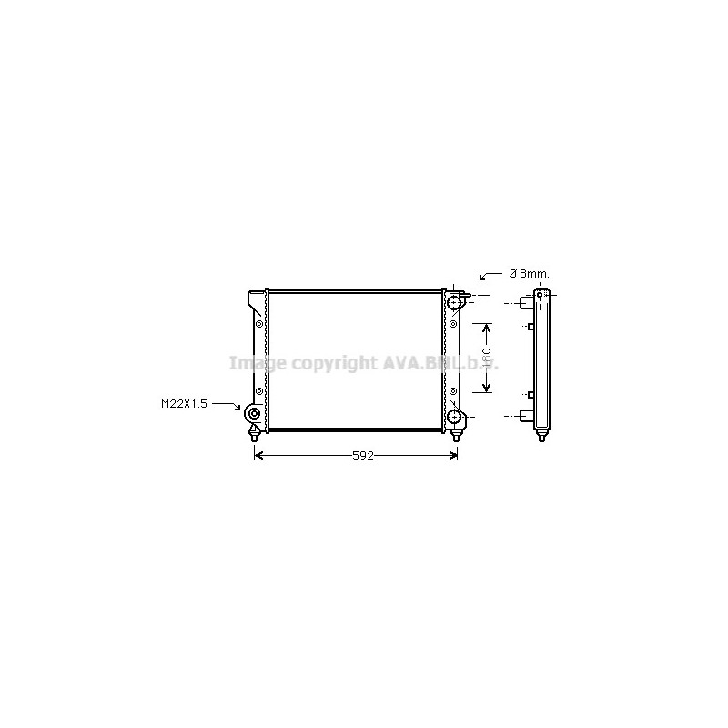 Radiateur AVA QUALITY COOLING