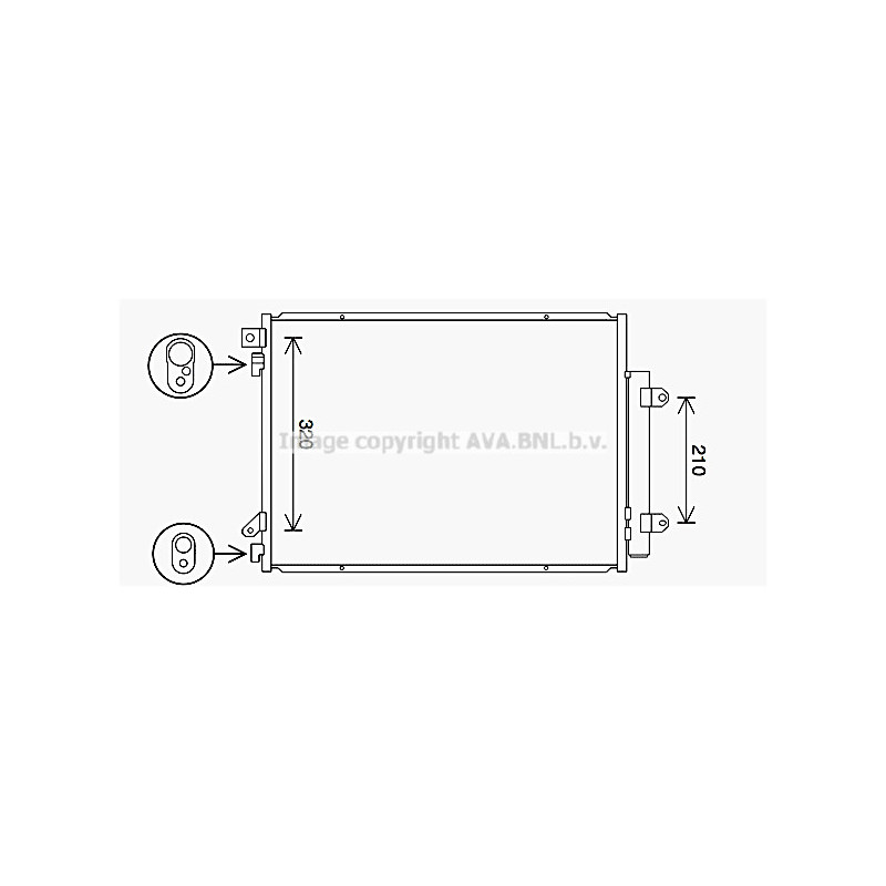 Condenseur de climatisation AVA QUALITY COOLING