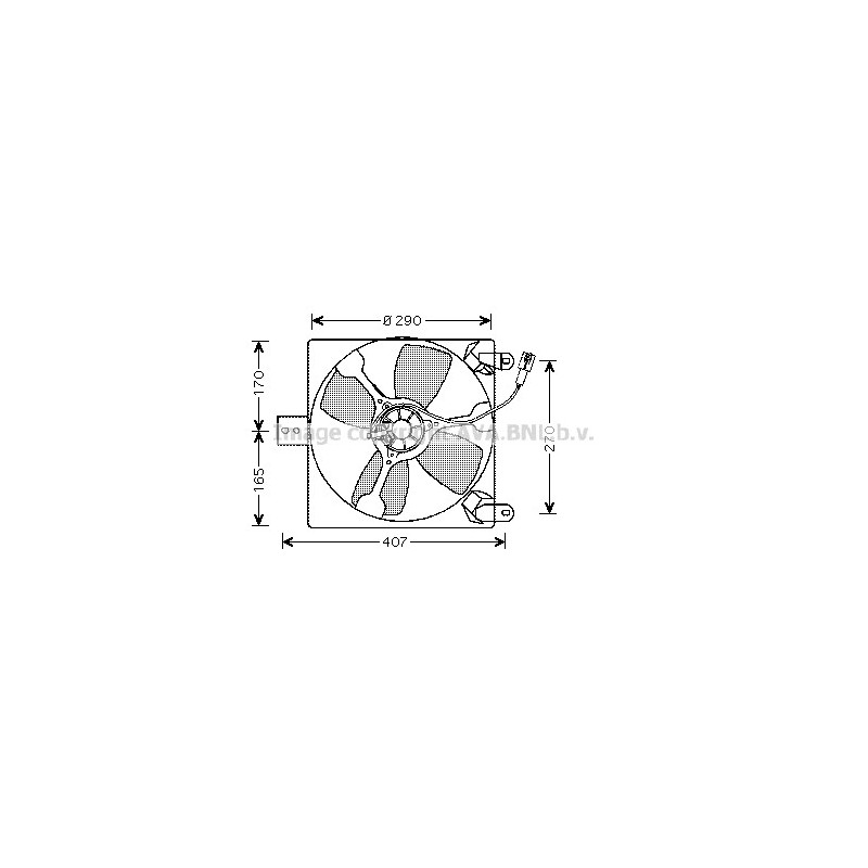 Ventilateur (refroidissement moteur) AVA QUALITY COOLING