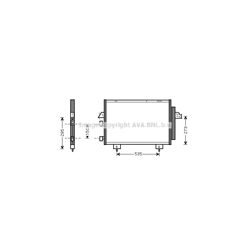 Condenseur de climatisation AVA QUALITY COOLING