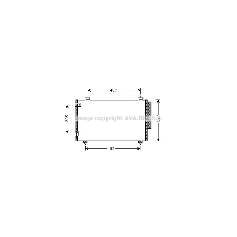 Condenseur de climatisation AVA QUALITY COOLING