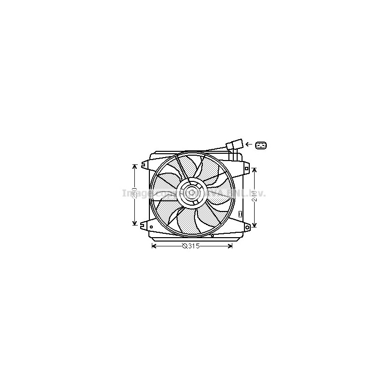 Ventilateur (refroidissement moteur) AVA QUALITY COOLING