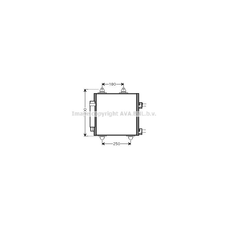 Condenseur de climatisation AVA QUALITY COOLING