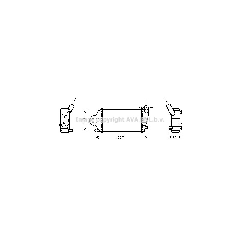 Intercooler (échangeur d'air) AVA QUALITY COOLING