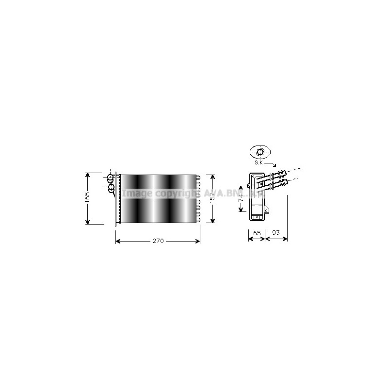 Radiateur de chauffage AVA QUALITY COOLING