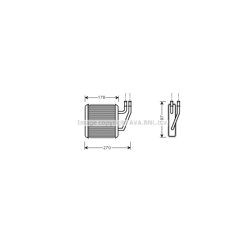 Radiateur de chauffage AVA QUALITY COOLING