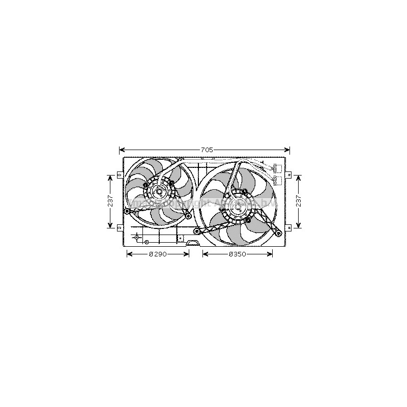 Ventilateur (refroidissement moteur) AVA QUALITY COOLING