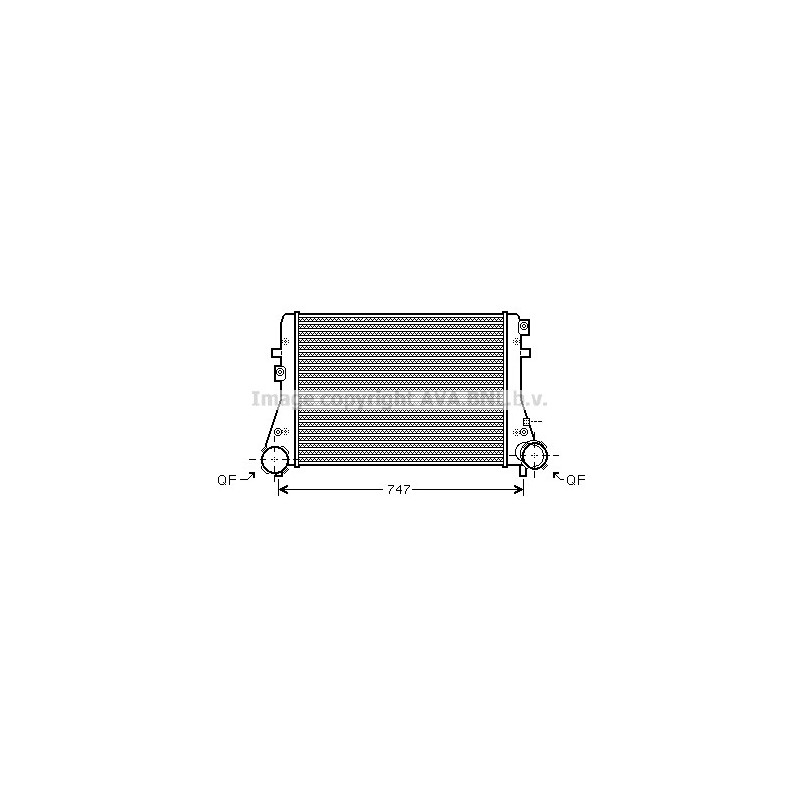 Intercooler (échangeur d'air) AVA QUALITY COOLING