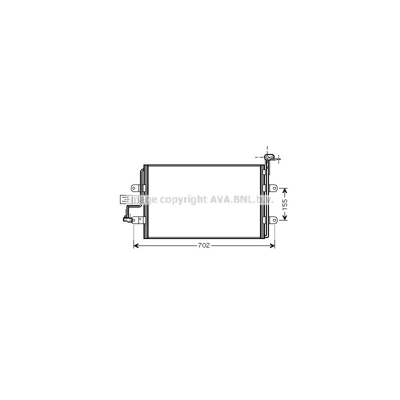 Condenseur de climatisation AVA QUALITY COOLING