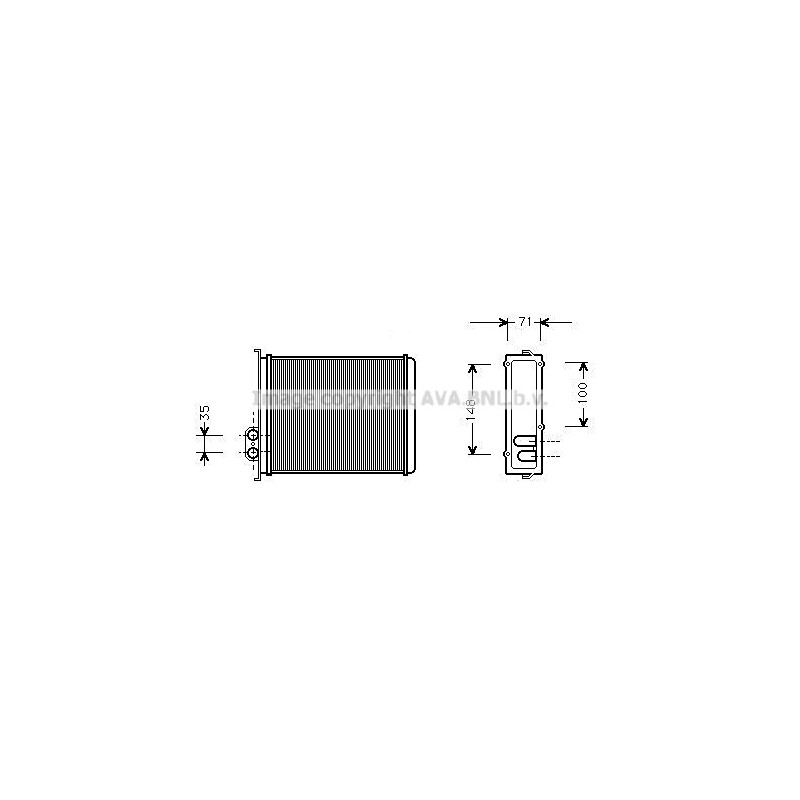 Radiateur de chauffage AVA QUALITY COOLING