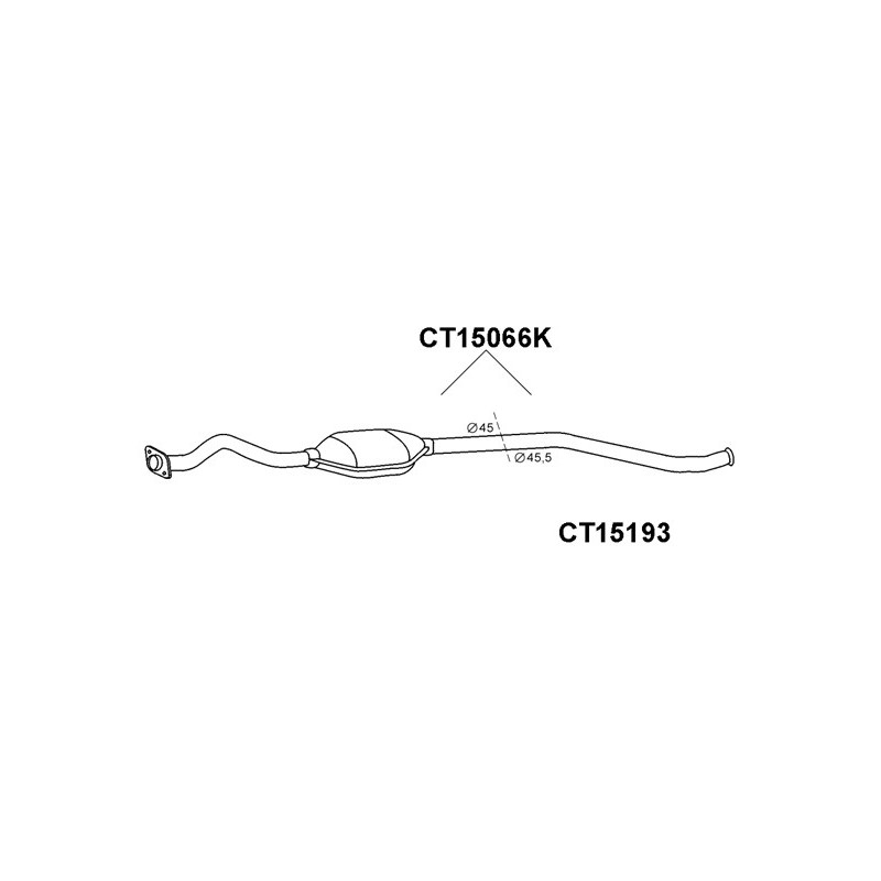 Tube de réparation (catalyseur) VENEPORTE