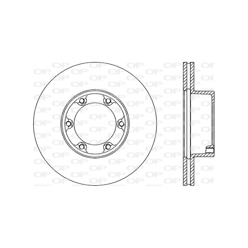 Jeu de 2 disques de frein OPEN PARTS